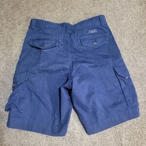 POLO RALPH LAUREN CLASSIC NAVY BLUE CHINO CARGO SHORTS SIZE 32